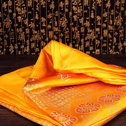 【全新升级】被往生新款陀罗尼经被六件套加厚刺绣织锦双层往生被佛教