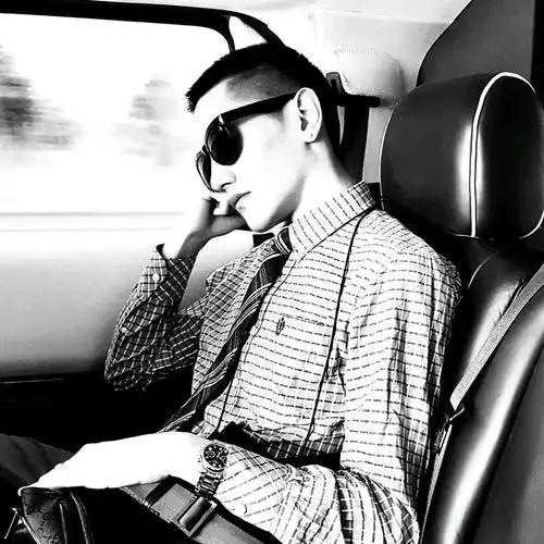 大橙皮◎男生头像 黑白男头