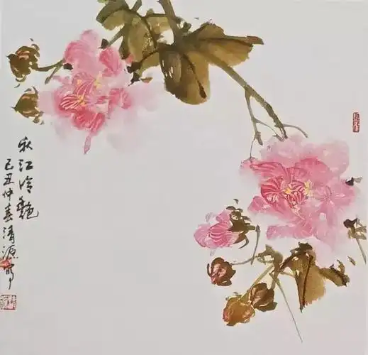 芙蓉花的画法教学超详细含视频