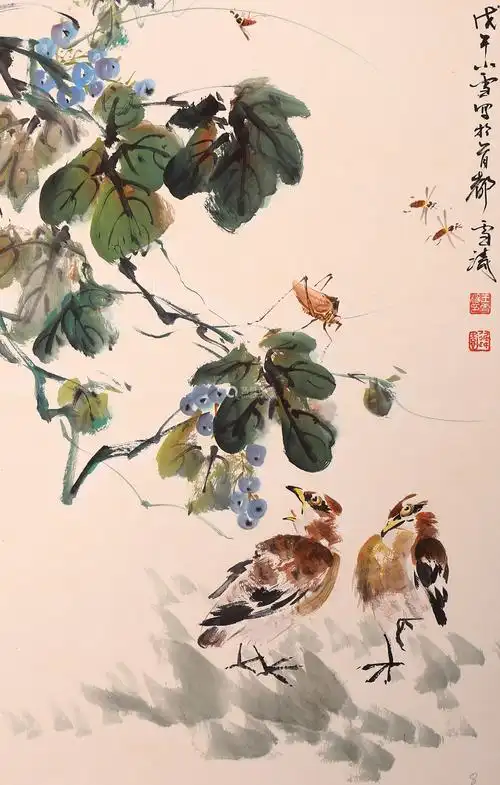 王雪涛 设色纸本画集