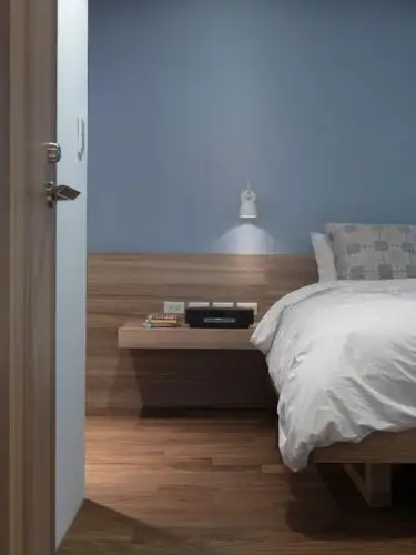 极致简约创意灰蓝色卧室装修图