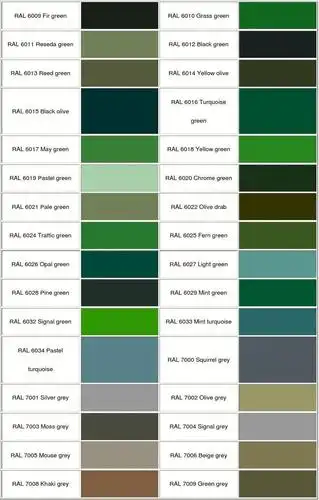 ral欧标色卡
