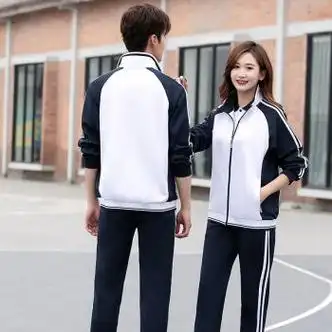 tzvh校服中学生秋季套装春初中高中班服男女运动团体服学院风秋冬定制