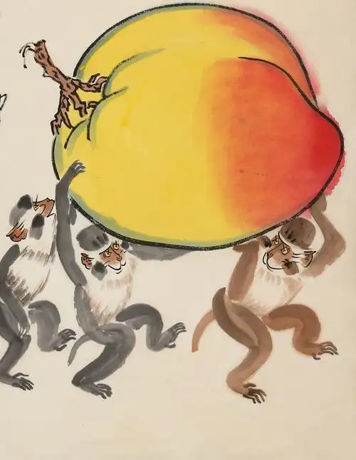 名家徐培晨字画三尺竖幅手绘精品书画写意动物猴名人国画作品收藏纯