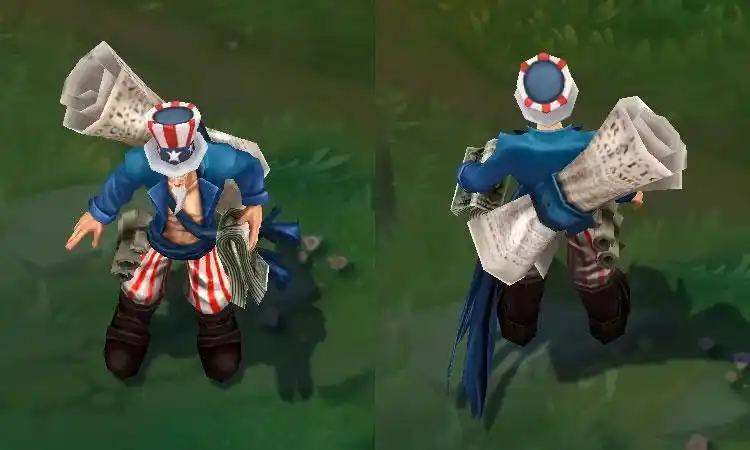 lol流浪法师瑞兹皮肤美国大叔特效视频展示